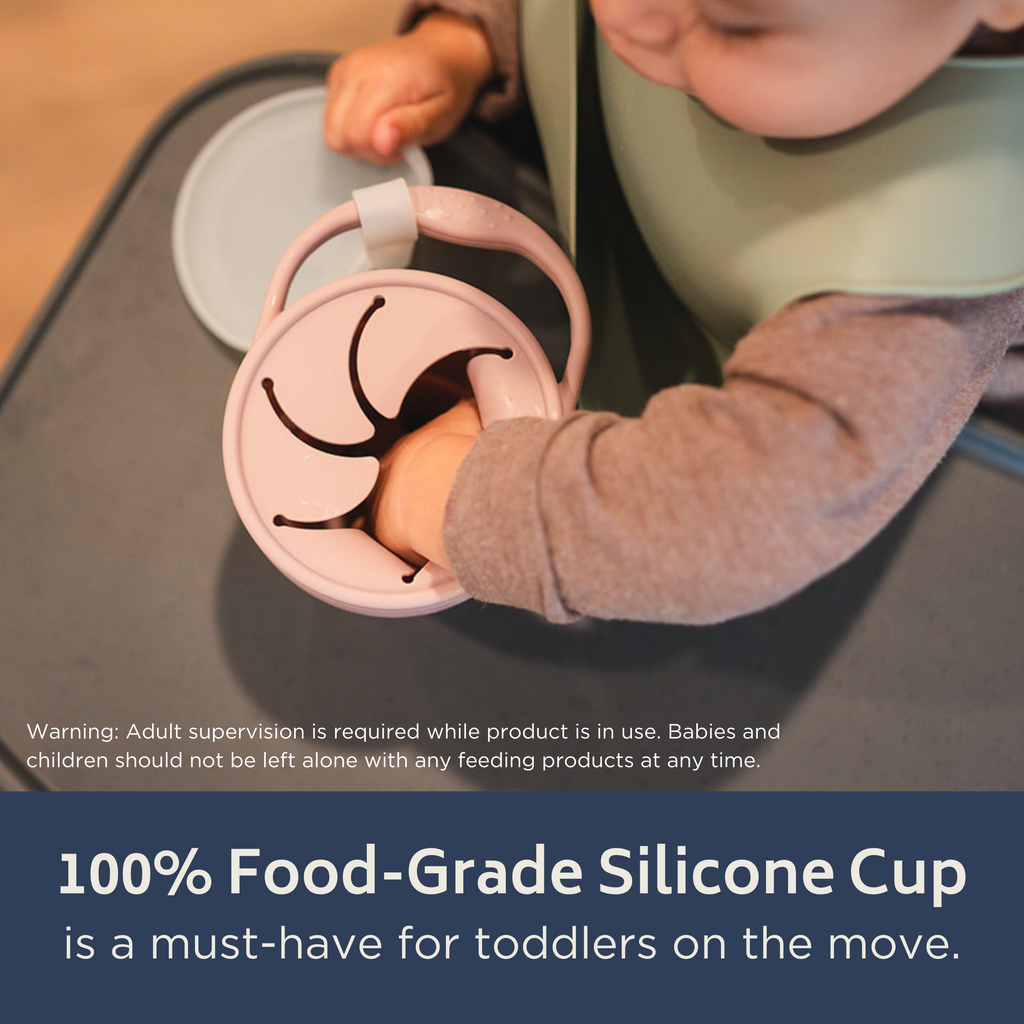 Light Grey Collapsible Snack Cup