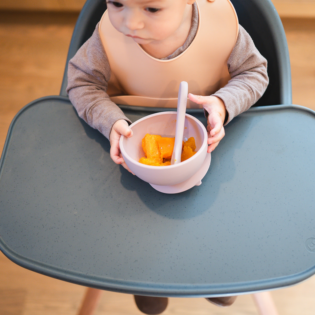 Apricot Suction Bowl and Spoon Set