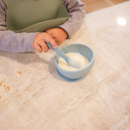 Apricot Suction Bowl and Spoon Set