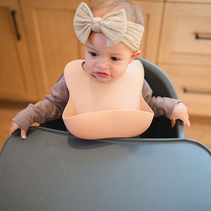 Blush Silicone Baby Bib