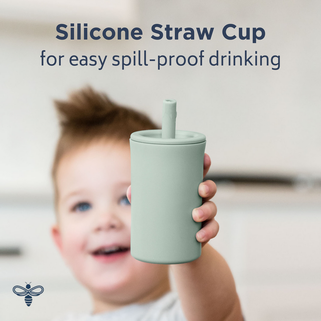 Dusty Rose Silicone Straw Cup