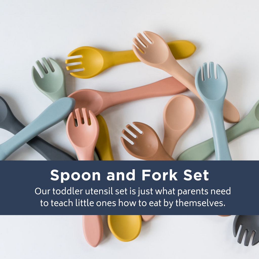 Dusty Rose Spoon and Fork Set