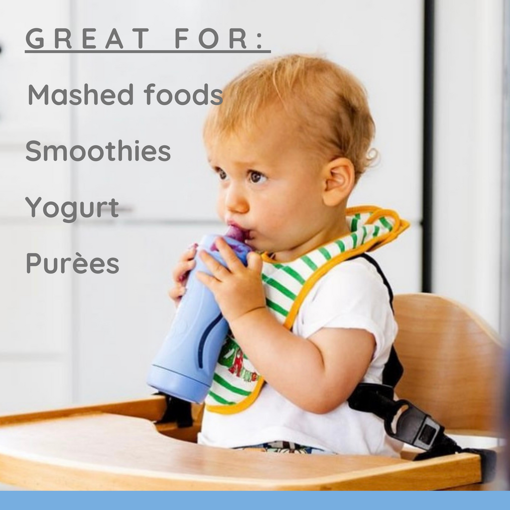 Blue Subo Baby Food Bottle Starter Set