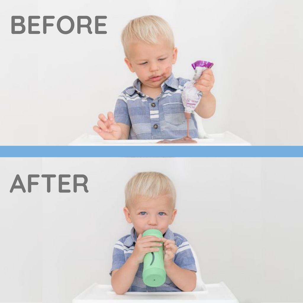 Blue Subo Baby Food Bottle Starter Set