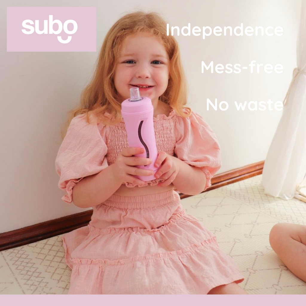 Pink Subo Baby Food Bottle