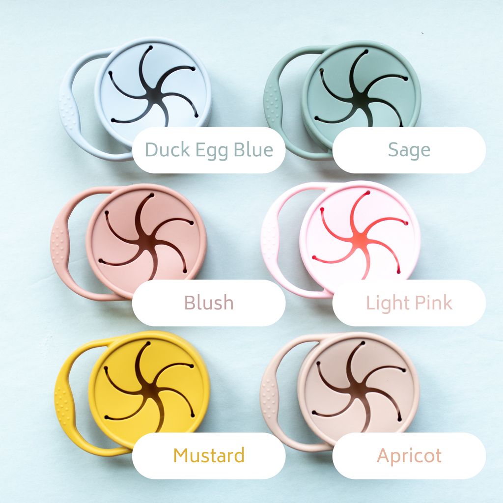 Duck Egg Blue Collapsible Snack Cup