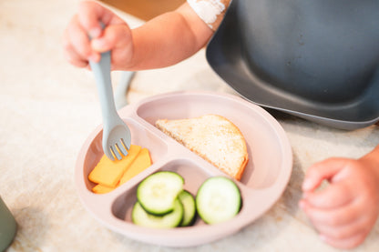 Charcoal Silicone Baby Bib