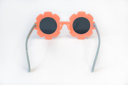 Toddler & Kid Daisy Sunglasses - Orange & Sage