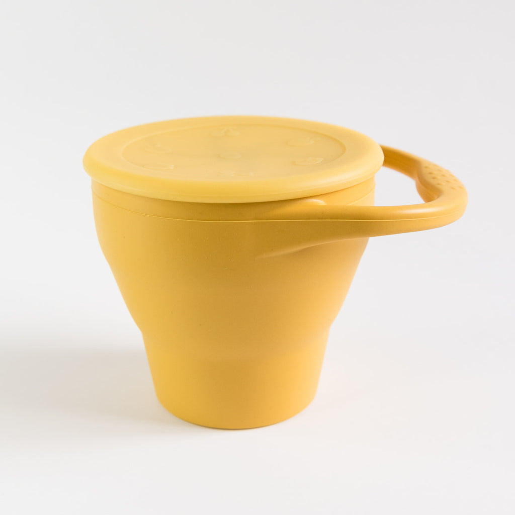 Mustard Collapsible Snack Cup