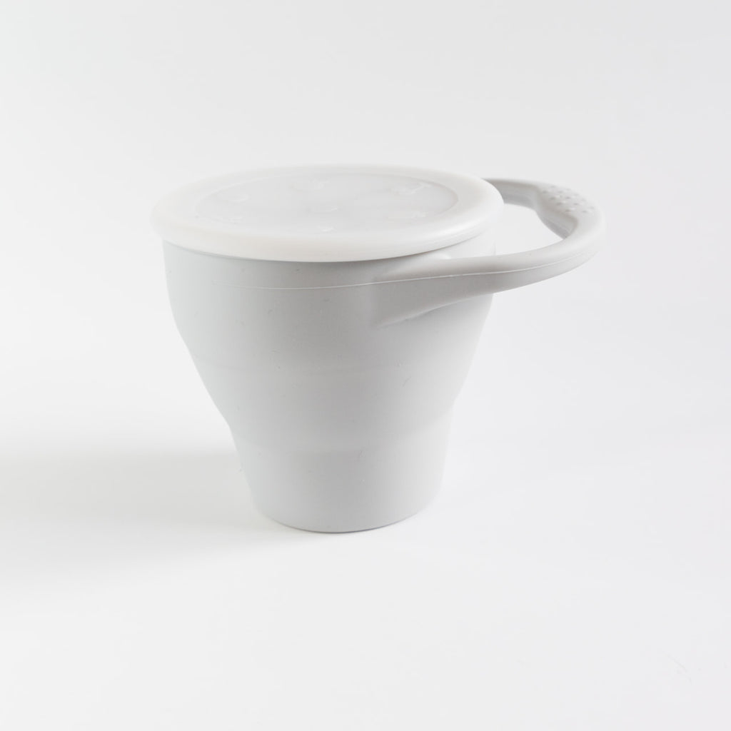 Light Grey Collapsible Snack Cup