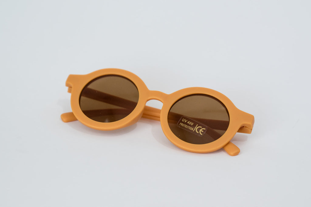 Toddler & Kid Retro Sunglasses - Mustard