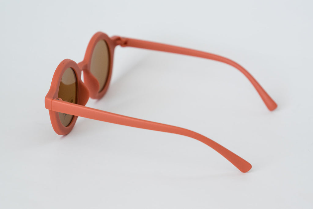 Toddler & Kid Retro Sunglasses - Coral Orange