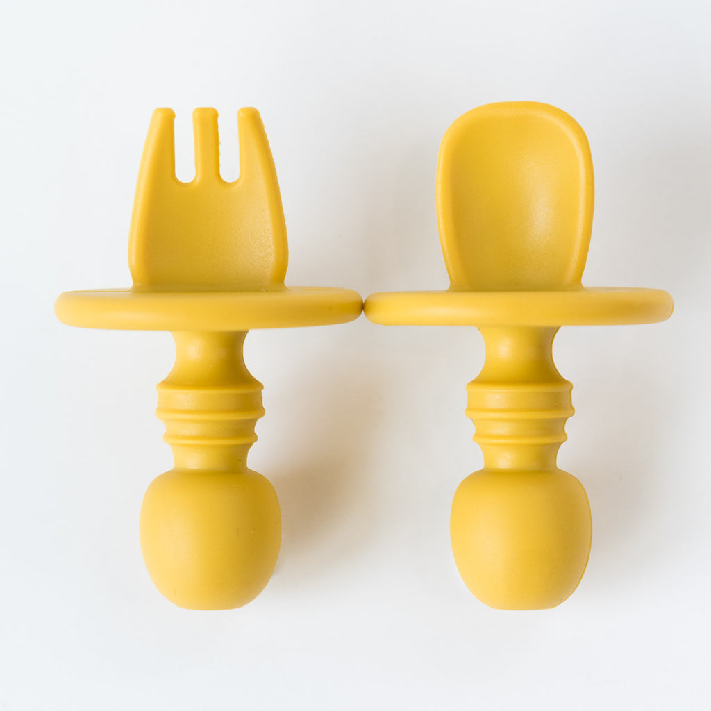 Mustard Mini Spoon and Fork Set