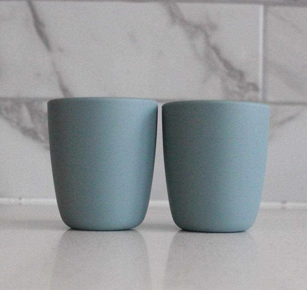 Duck Egg Blue Silicone Toddler Cup (2 Pack)
