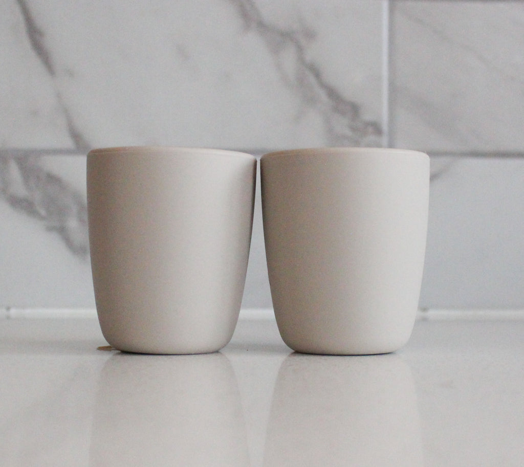 Light Grey Silicone Toddler Cup (2 Pack)