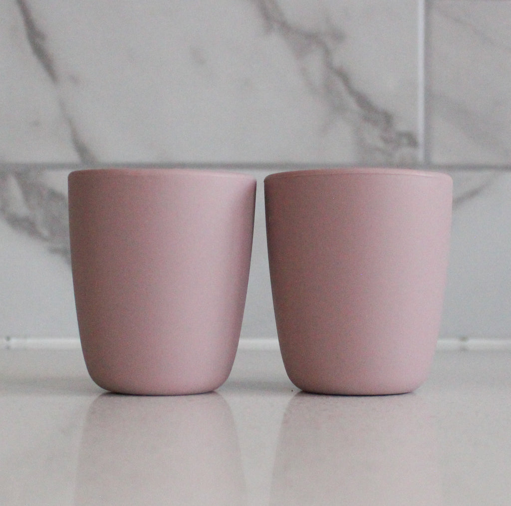 Dusty Rose Silicone Toddler Cup (2 Pack)