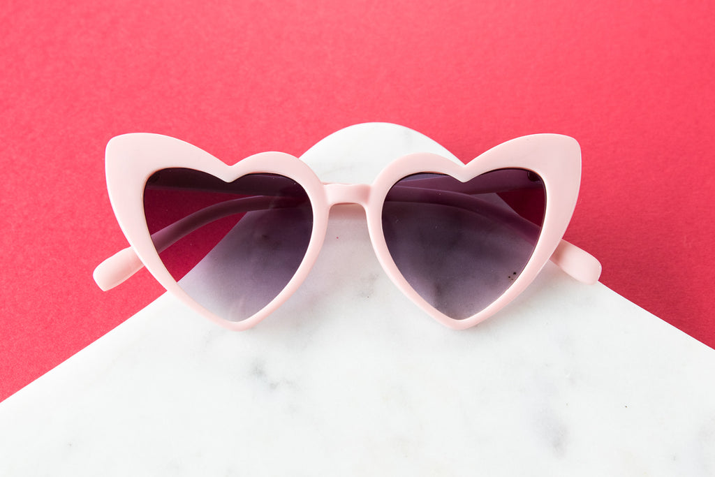Toddler & Kid Valentines Day Heart Sunglasses - Pink