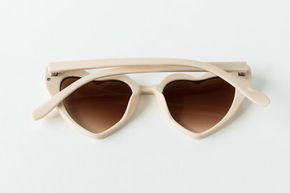 Toddler & Kid Valentines Day Heart Sunglasses - Cream
