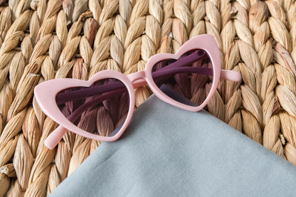 Toddler & Kid Valentines Day Heart Sunglasses - Pink