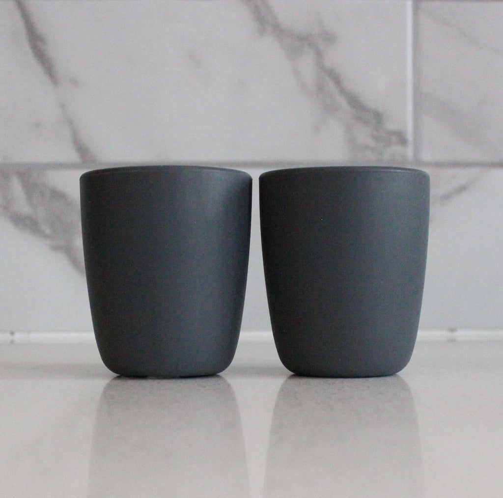Charcoal Silicone Toddler Cup (2 Pack)