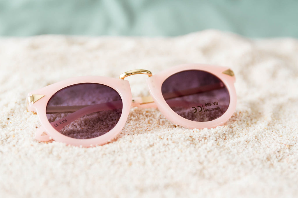 Toddler & Kid Gold Accent Sunglasses - Pink