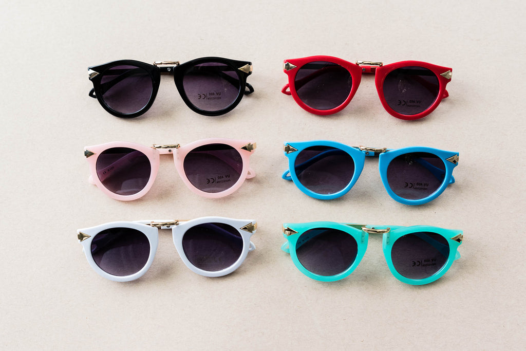 Toddler & Kid Gold Accent Sunglasses - Teal