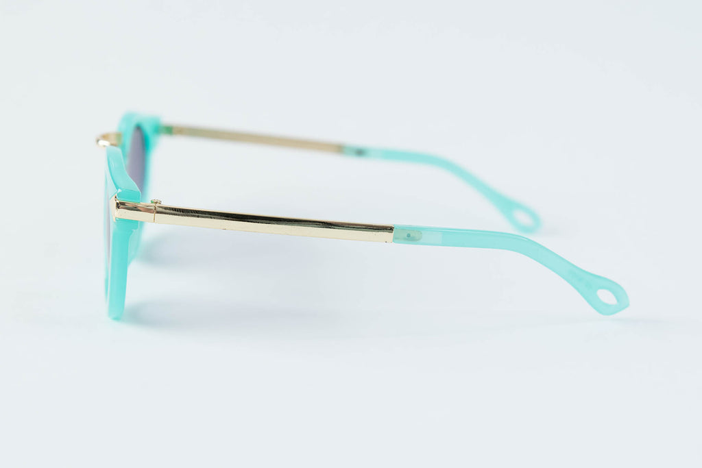 Toddler & Kid Gold Accent Sunglasses - Teal