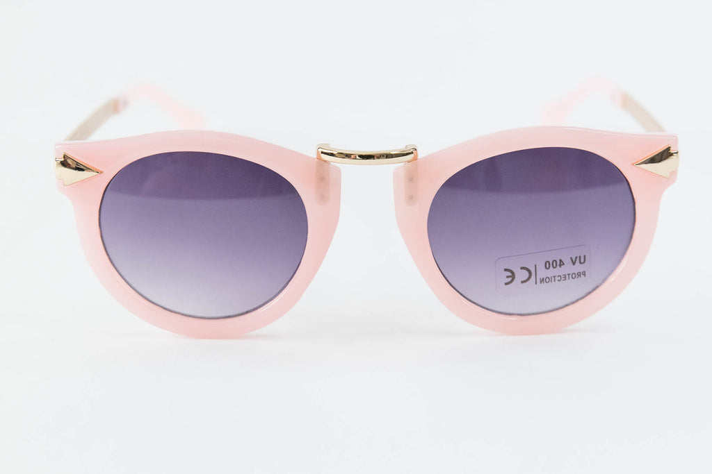 Toddler & Kid Gold Accent Sunglasses - Pink