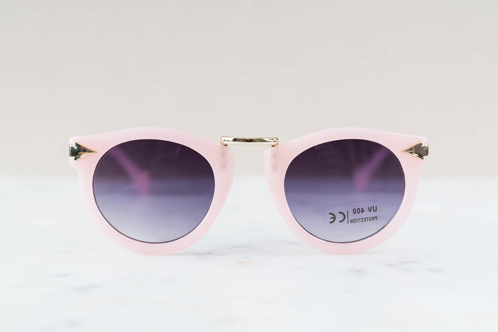 Toddler & Kid Gold Accent Sunglasses - Pink